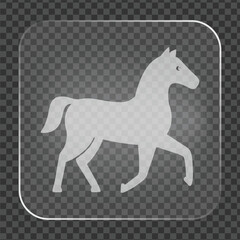 Horse Icon Trot Silhouette Graphic Design Element