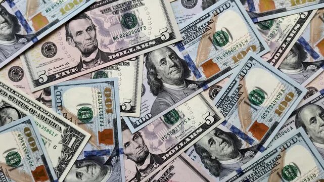 Cash, US dollar currency, financial and business flows. US dollar cash as a financial background for your design