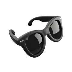 Stylish matte black sunglasses with dark lenses and classic design for modern fashion