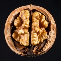 Walnut halves in shell