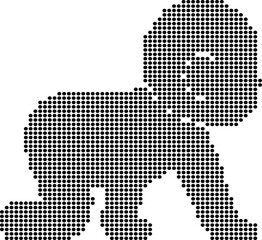 Small Child Crawling Image