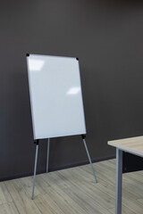 Portable magnetic whiteboard on tripod stand