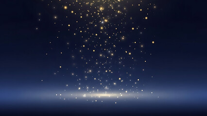 Obraz premium Magical Sparkle Event, Fantasy Lights, Dark Background, Digital Illustration, Mystical Atmosphere, Aerial View, Enchantment