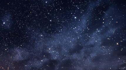 Fototapeta premium Night sky dotted with dim stars, creating a subtle, atmospheric backdrop suitable for backgrounds or design use. 