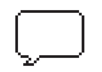 ふきだしのドット絵