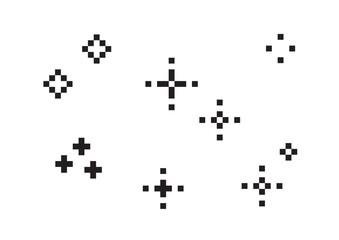 星・キラキラのドット絵セット