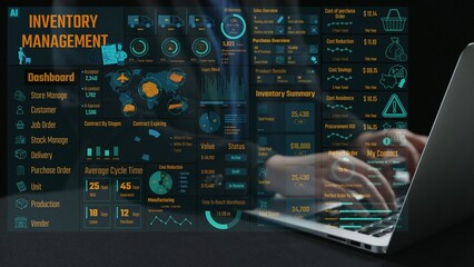 Explore a detailed inventory management dashboard showcasing key performance metrics, data analytics, and insights designed to enhance operational efficiency in warehouses. Cipher