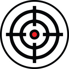 Target icon vector for graphic design, logo, website, social media, mobile app, Vector