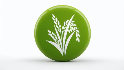 Green Pill with Plant Symbol - A Symbol of Nature and Wellness. - Powered by Adobe