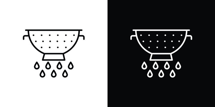 Strainer icons for UI elements. High-quality vector illustration.