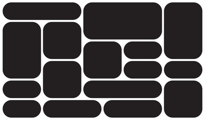 Bento grid abstract pattern minimal geometric trendy frame style. Metaball y2k template for ui, web, app shop