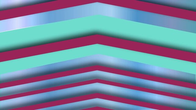 Animated motion background with an abstract art nouveau style chevron pattern colourful wallpaper or backdrop element suitable for a game show or lifestyle entertainment 4K