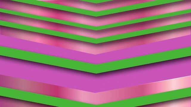 Animated motion background with an abstract art nouveau style chevron pattern colourful wallpaper or backdrop element suitable for a game show or lifestyle entertainment 4K