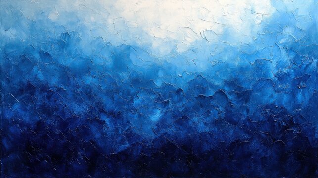 baby blue to indigo gradient with clean abstract finish