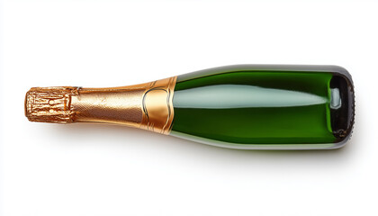 champagne bottle isolated on white background