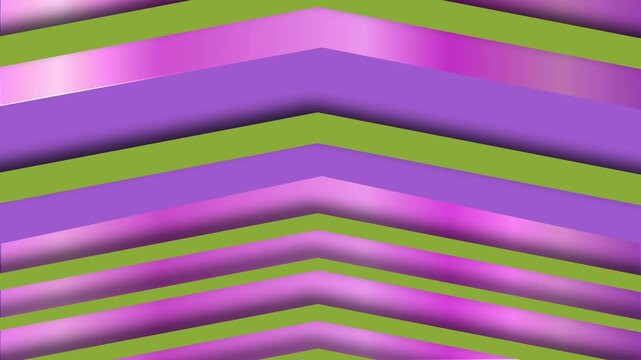 Animated motion background with an abstract art nouveau style chevron pattern colourful wallpaper or backdrop element suitable for a game show or lifestyle entertainment 4K