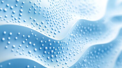 soft blue gradient background with snow-like dots