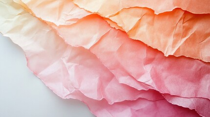 subtle pink-peach gradient with paper finish