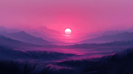 subtle purple-pink gradient with calm flat tone 