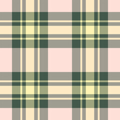 Panel textile seamless fabric, front texture background plaid. Summer tartan check vector pattern in pastel and light colors.