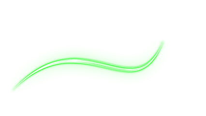 Green Glowing Neon Light Wave Speed Line Overlay Isolated On Transparent Background PNG