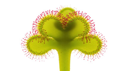 Drosera adelae isolated PNG, a carnivorous plant with sticky tentacles on transparent background, botanical curiosity for nature enthusiasts © Vasilis