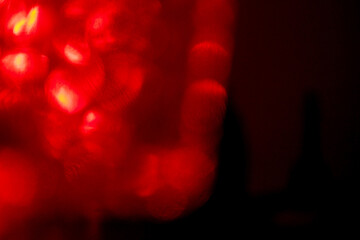 Red color light leaks for design and special effects. Abstract background.