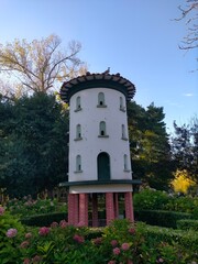 tranquility and relaxation in a park in Gijon, Asturias, Spain
