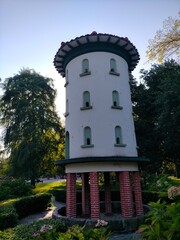 tranquility and relaxation in a park in Gijon, Asturias, Spain