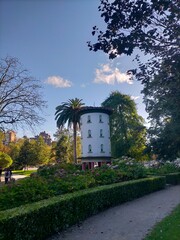 tranquility and relaxation in a park in Gijon, Asturias, Spain