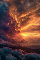 Celestial Conflagration. Generative AI
