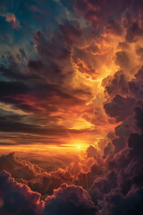 Celestial Conflagration. Generative AI
