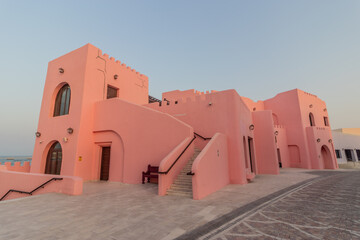 Colorful house in Mina District of Doha, Qatar