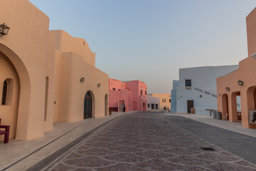 Street in Mina District of Doha, Qatar