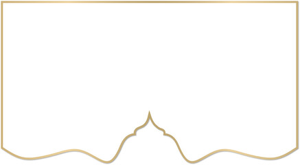 Ornamental Arch Dome with Metallic Gold Border © Mystikal Forest