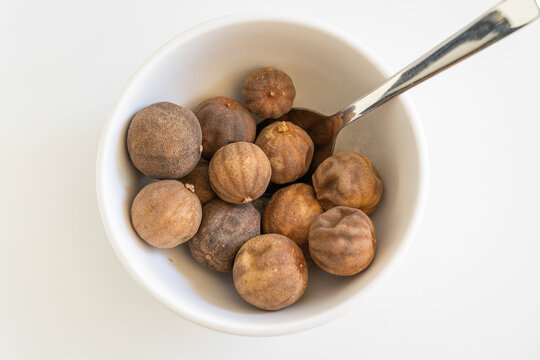 Sun-dried whole limes (loomi) for use as a zesty Middle Eastern and South Asian cooking spice