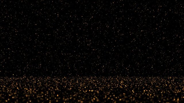 Royal Gold Particles Loop Alpha Channel Backgrounds V01