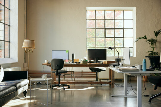 Computers kept on desk in new tech hub