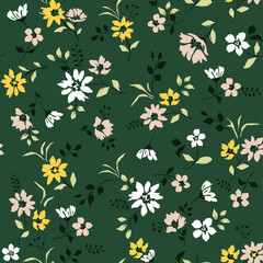 Vintage floral background. Seamless vector pattern design prints. background textile