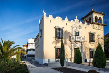 Naklejka premium House Urcola's Widow, Seville, Spain. 1935 Neobarroque Architecture