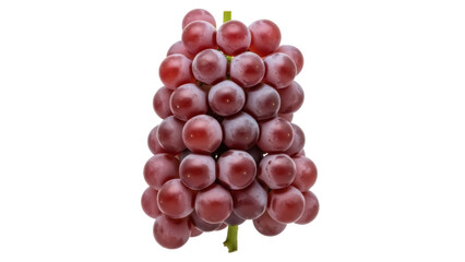 Fototapeta premium Bunch of red grapes isolated PNG on transparent background, fresh fruit with a sweet and juicy taste for healthy eating and snack