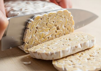Tempeh slicing cutting board