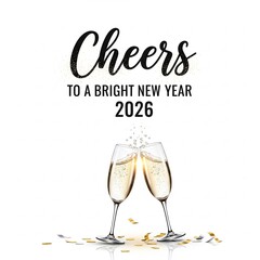 glasses of champagne vector