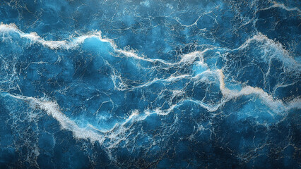 blue ocean sea waves water background, splash