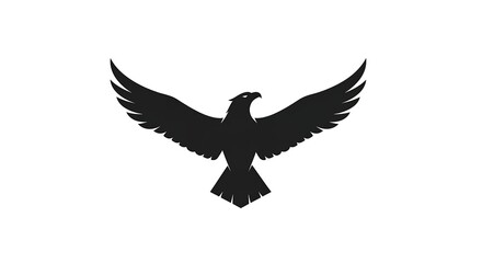 Fototapeta premium Majestic Eagle Silhouette - A Symbol of Freedom and Power in Flight.