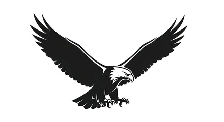 Obraz premium Majestic Eagle in Flight Vector Illustration.