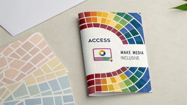 Folded Program Guide with Color Tiles Making Media Inclusive