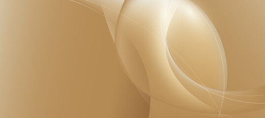 Minimal Curve Luxury Background With Glowing Curve And Gloden Pastel Elegant