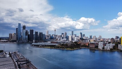 Sydney city skyline on a summer day 