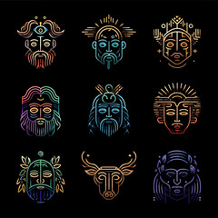 ancent personality type icons